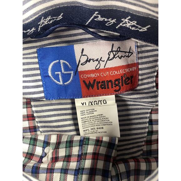 Wrangler George Strait Shirt Mens XL Extra Large Western Cowboy Ranch Rodeo - Picture 3 of 3